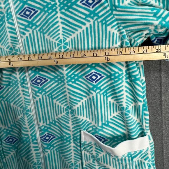 Stan Herman Whisper Tenry Mosaic Ripples Zip Lounger Bermuda Sea Size Large - Picture 6 of 7